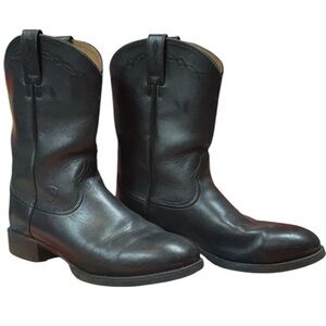 Ariat Men’s Black Leather Western Boots 9.5 D